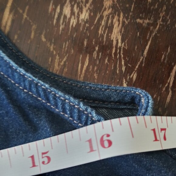 Vintage City Blues Petites Denim Overall Dress Women's Small - Picture 3 of 6